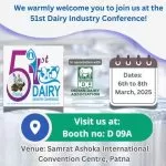 ANDERSON-NEGELE invites you to the 51st Dairy Industry Conference in Patna from 6th to 8th March 2025.